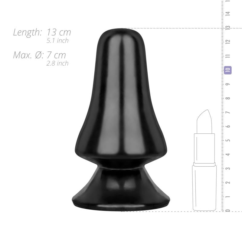 All Black Butt Plug 12 Cm - Black - UABDSM