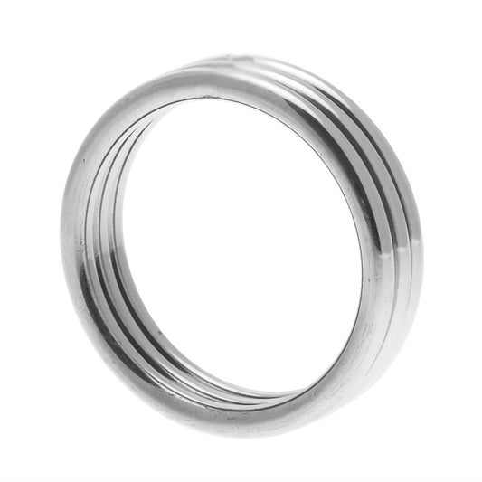 Master Series Echo Stainless Steel Triple Cock Ring ML - UABDSM