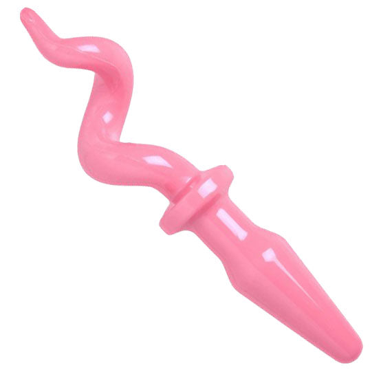 XR Pig Tail Pink Butt Plug - UABDSM