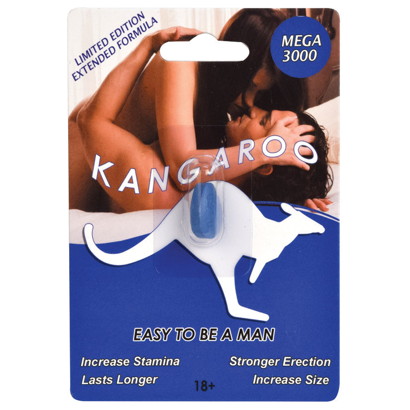 Kangaroo For Him Blue 1 Pill Pack Display of 36 - UABDSM