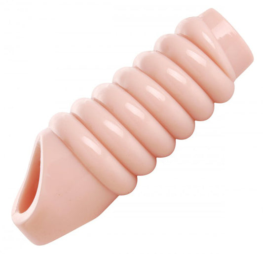 Really Ample Ribbed Penis Enhancer Sheath - UABDSM