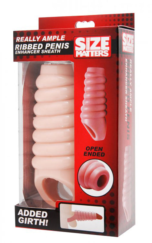 Really Ample Ribbed Penis Enhancer Sheath - UABDSM