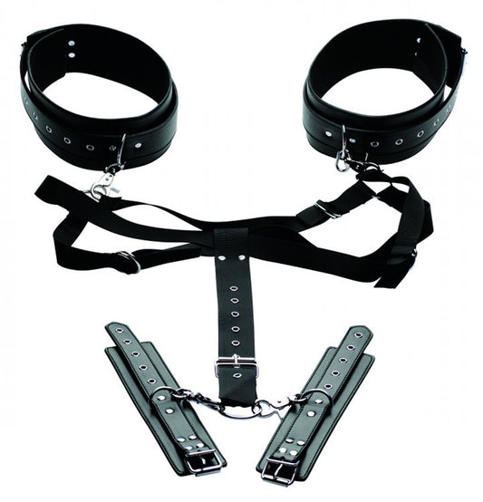 Acquire Easy Access Thigh Harness With Wrist Cuffs - UABDSM