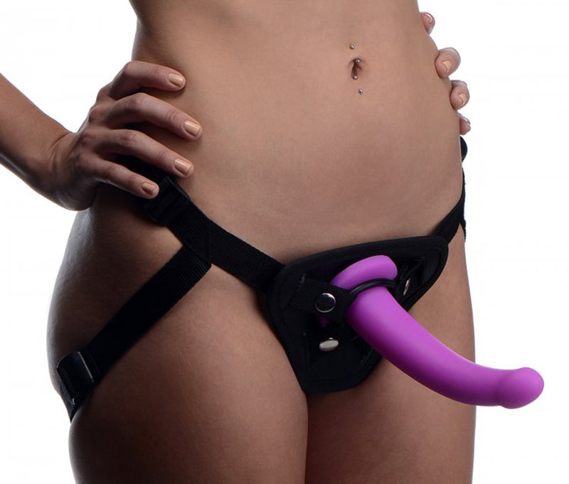 Navigator Silicone G-Spot Dildo With Harness - UABDSM