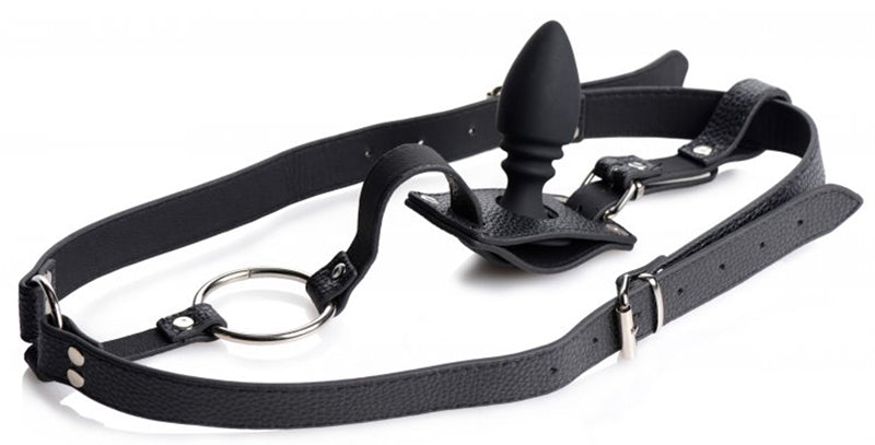 Harness With Cock Ring And Anal Plug - UABDSM