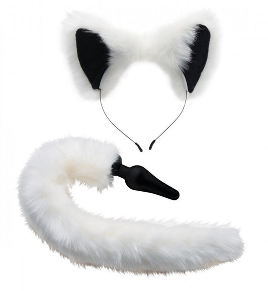 White Fox Tail And Ears Set - UABDSM
