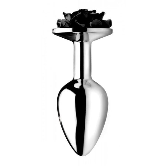 XR Booty Sparks Black Rose Anal Plug Large - UABDSM