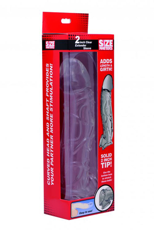 Clear Extender Curved Penis Sleeve - UABDSM