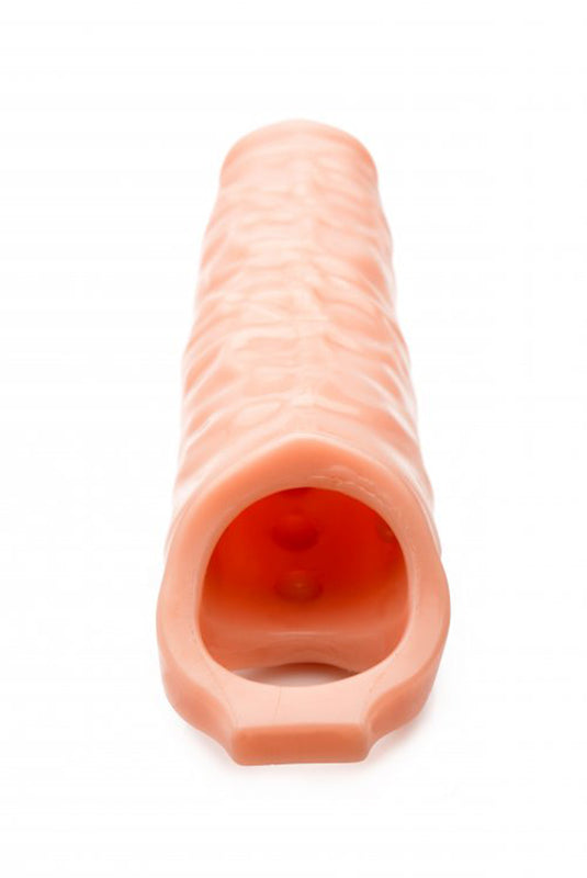 Extender Penis Sleeve With Nubs - Light Skin - UABDSM