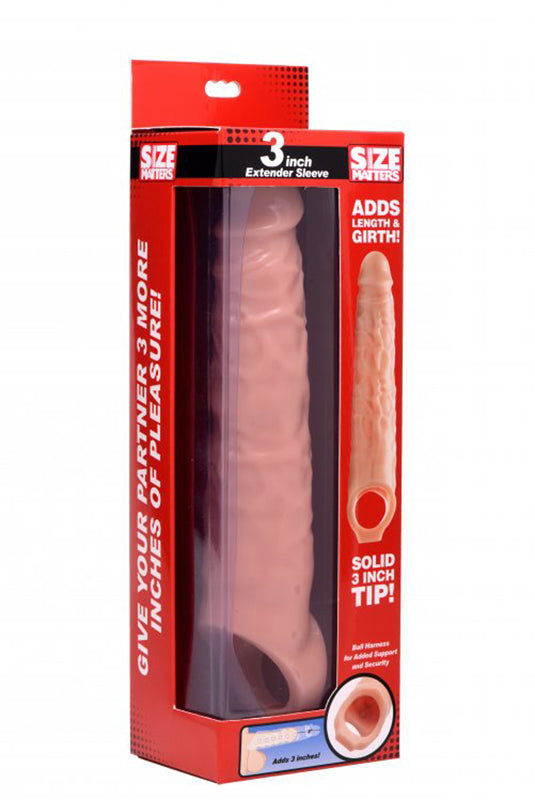 Extender Penis Sleeve With Nubs - Light Skin - UABDSM