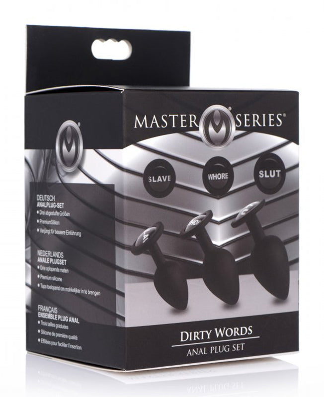 Dirty Words Anal Plug Set - UABDSM