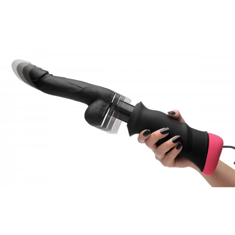 Mega-Pounder Hand-Held Thrusting Dildo - UABDSM