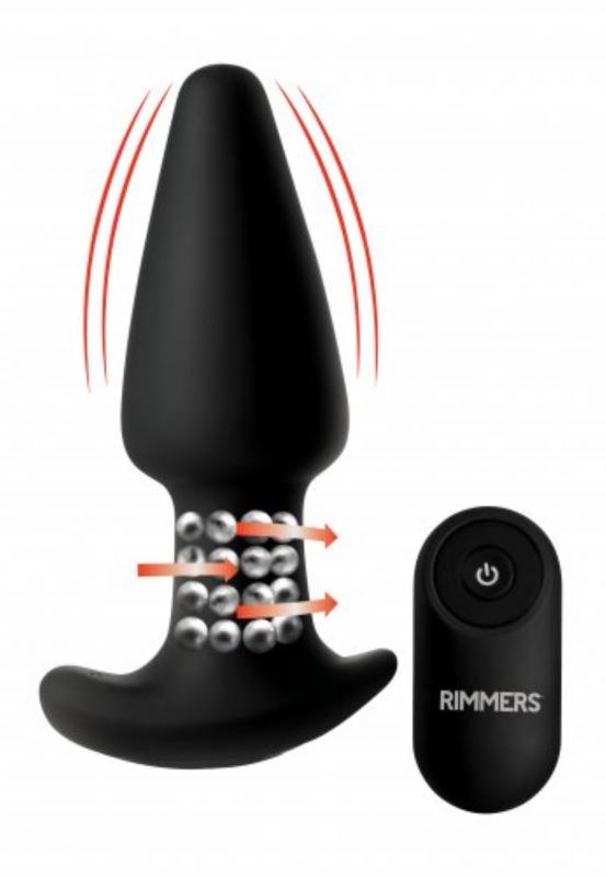 Gyro-R Vibrating Rimming Prostate Plug With Remote Control - UABDSM