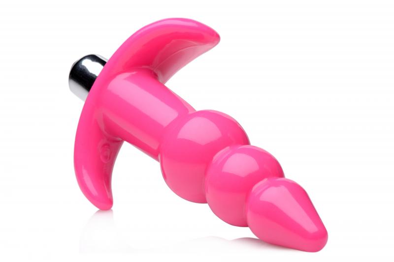 Bubbly Vibrating Anal Plug With Ribbing - UABDSM