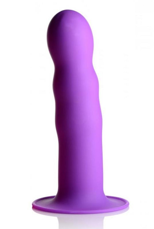 Squeeze-It Wavy Dildo - Purple - UABDSM
