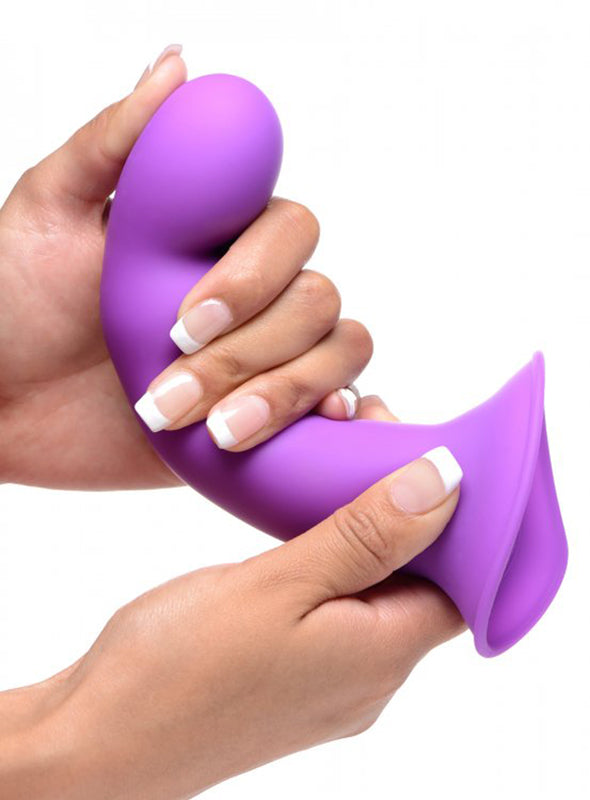 Squeeze-It Wavy Dildo - Purple - UABDSM