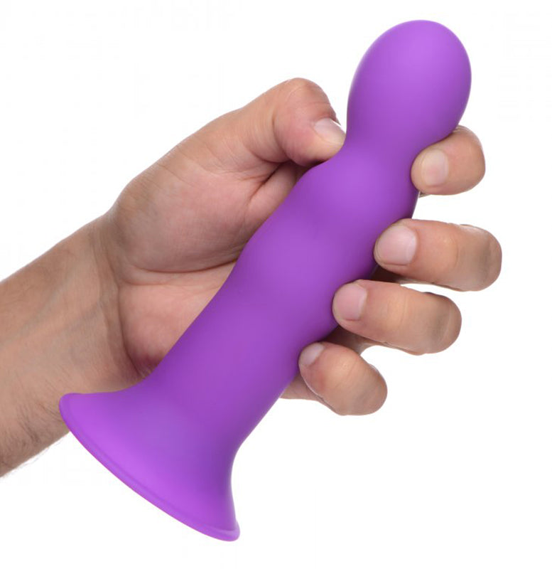 Squeeze-It Wavy Dildo - Purple - UABDSM