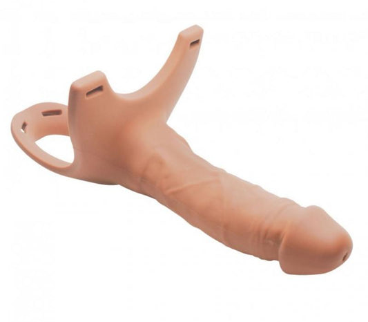 Hollow Strap-On Silicone Dildo With Harness - UABDSM