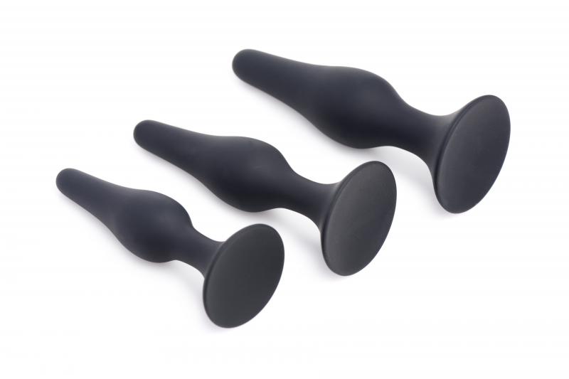 3-Piece Silicone Anal Plug Set - UABDSM