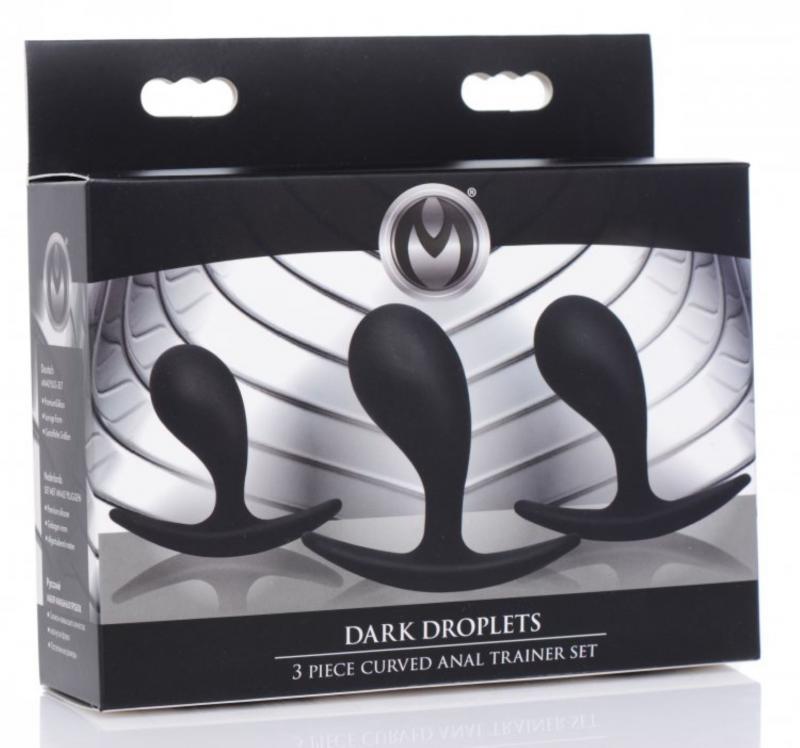 Dark Droplets Curved Anal Trainer - Set Of 3 - UABDSM