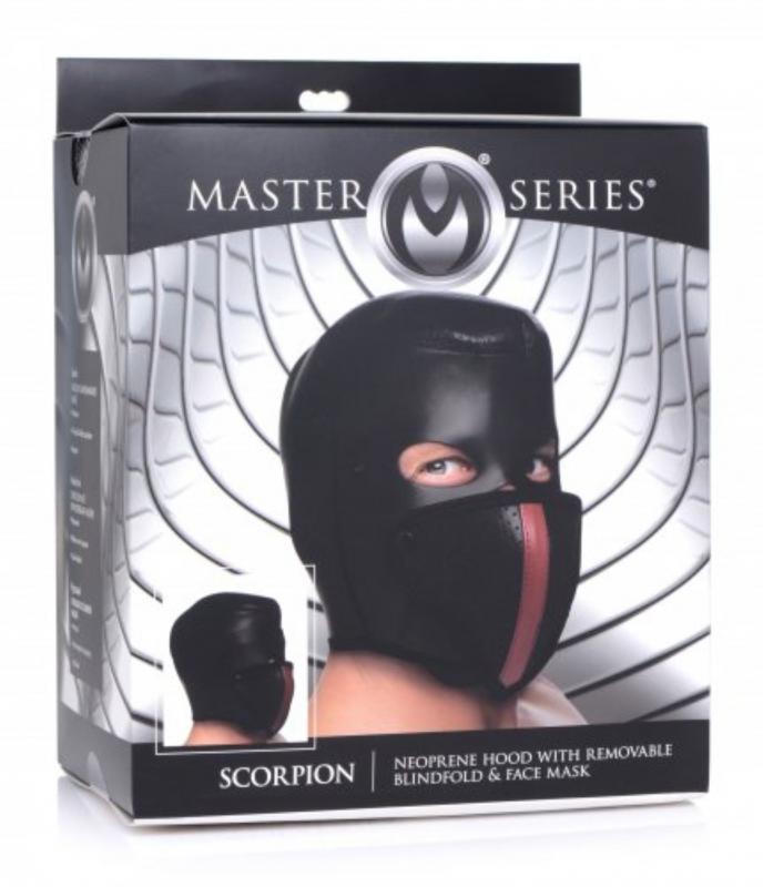 Scorpion Hood With Removable Blindfold And Mouth Mask - UABDSM