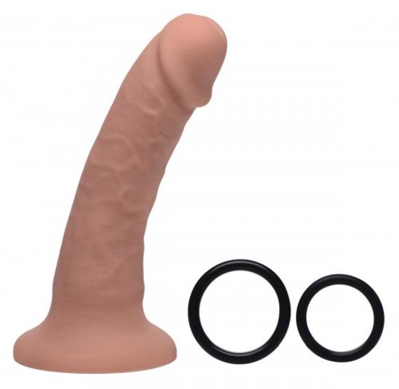 Brazen Silicone Dildo With Harness - 20 Cm - UABDSM