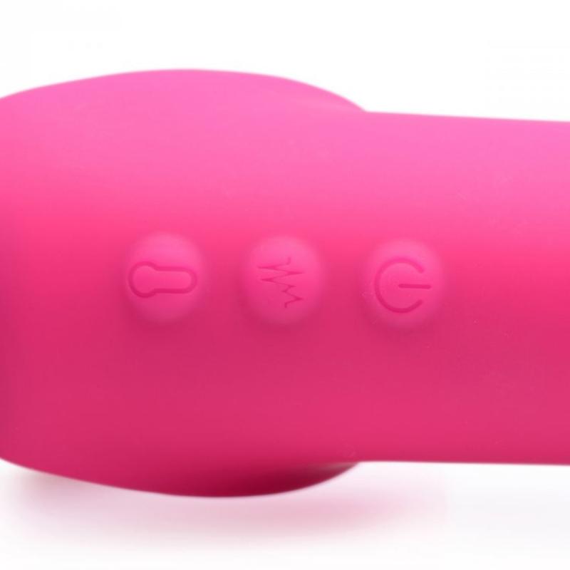 G-Pulse Vibrating Strapless Dildo With Remote Control - Pink - UABDSM