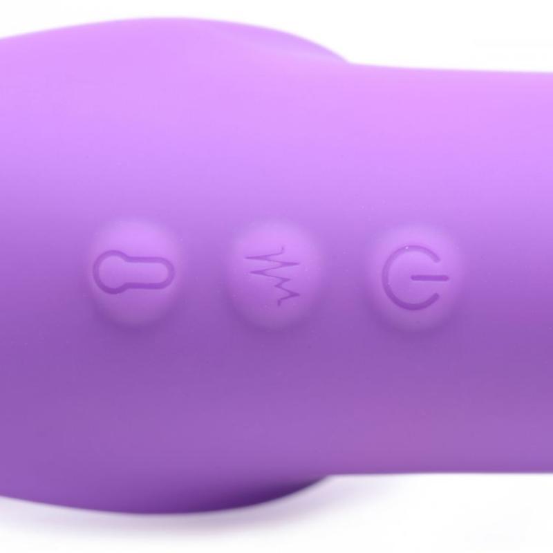 G-Pulse Vibrating Strapless Strap-On - Purple - UABDSM