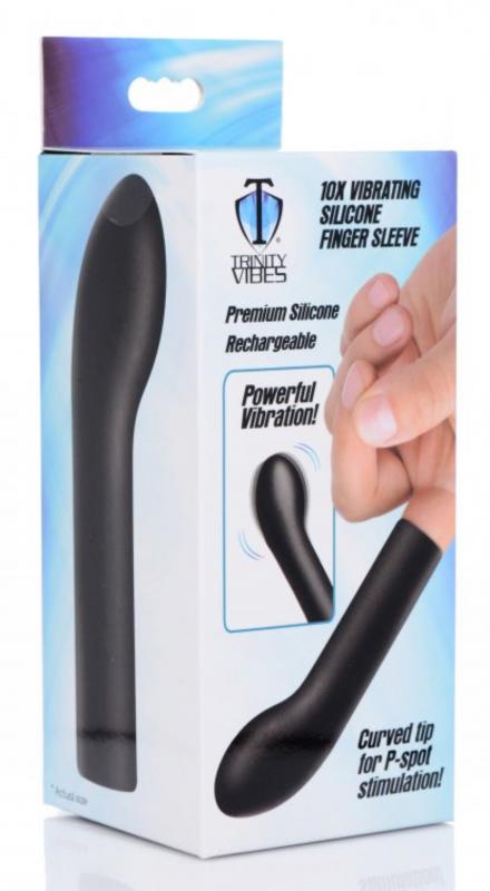Vibrating Silicone Finger Prostate Stimulator - UABDSM