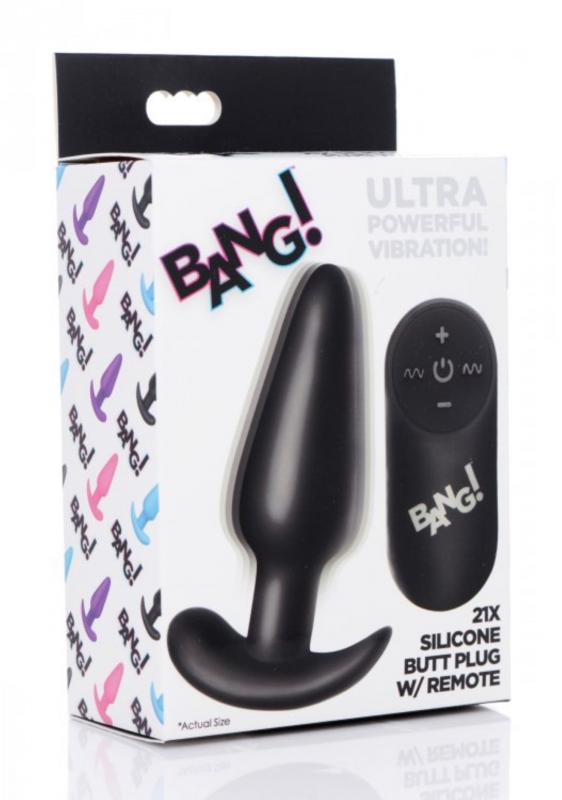 Bang! Vibrating Anal Plug With Remote Control - UABDSM