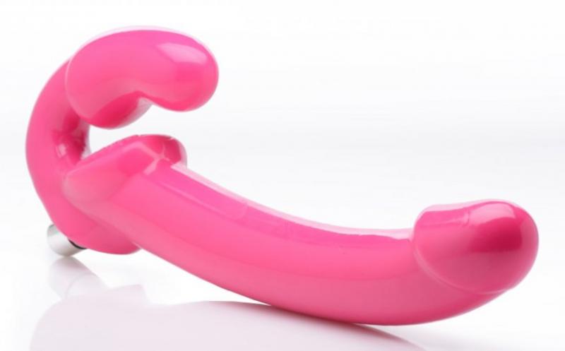 Revolver Vibrating Strapless Strap-On XXL - Pink - UABDSM