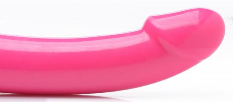 Revolver Vibrating Strapless Strap-On XXL - Pink - UABDSM