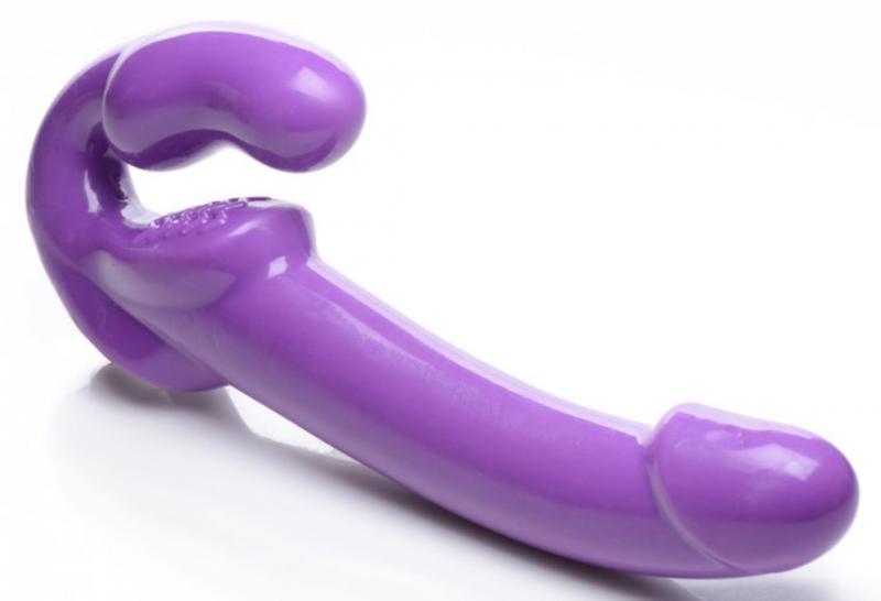 Revolver Vibrating Strapless Strap-On XXL - Purple - UABDSM