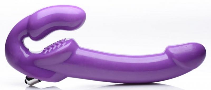 Revolver Vibrating Strapless Strap-On XXL - Purple - UABDSM