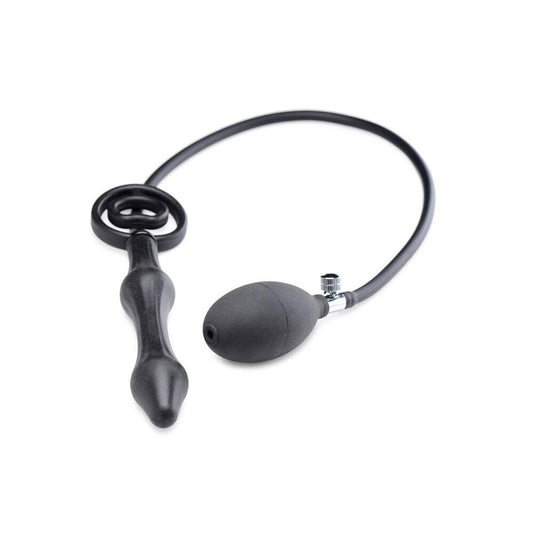 Master Series Devils Rattle Inflatable Anal Plug With Cock Ring - UABDSM