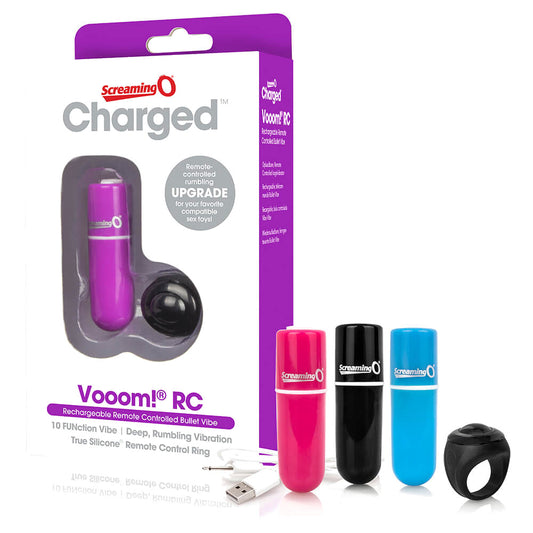 Screaming O Charged Vooom Pink Remote Control Bullet Vibe - UABDSM