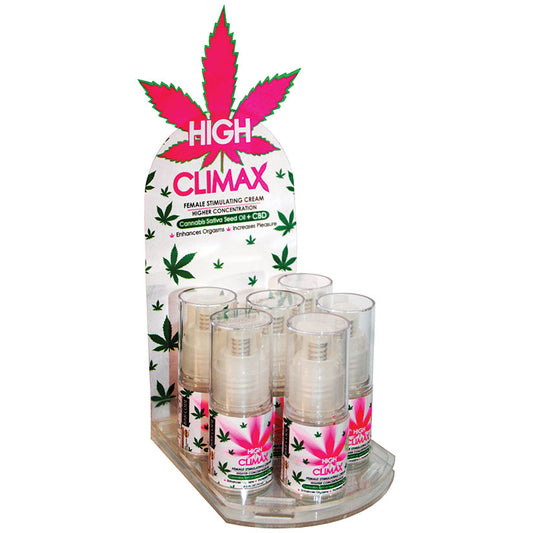 High Climax Female Stimulating Cream - 0.5 Fl. Oz. / 15 ml - 6 Count Display - UABDSM