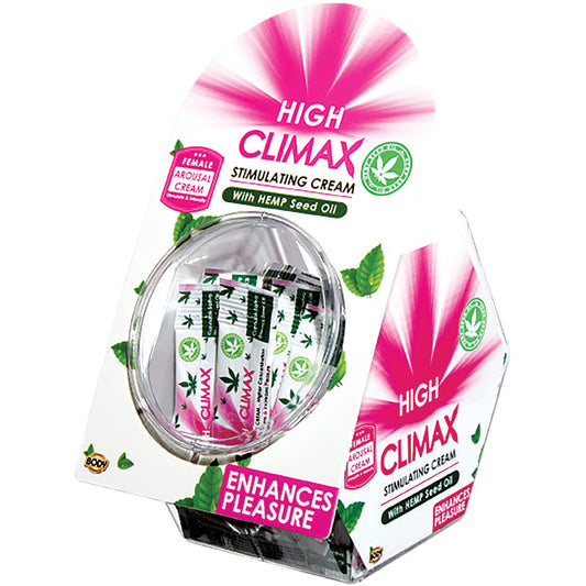 High Climax Female Stimulating Cream - 0.067 Fl.  Oz. - 50 Pc. Bowl Display - UABDSM