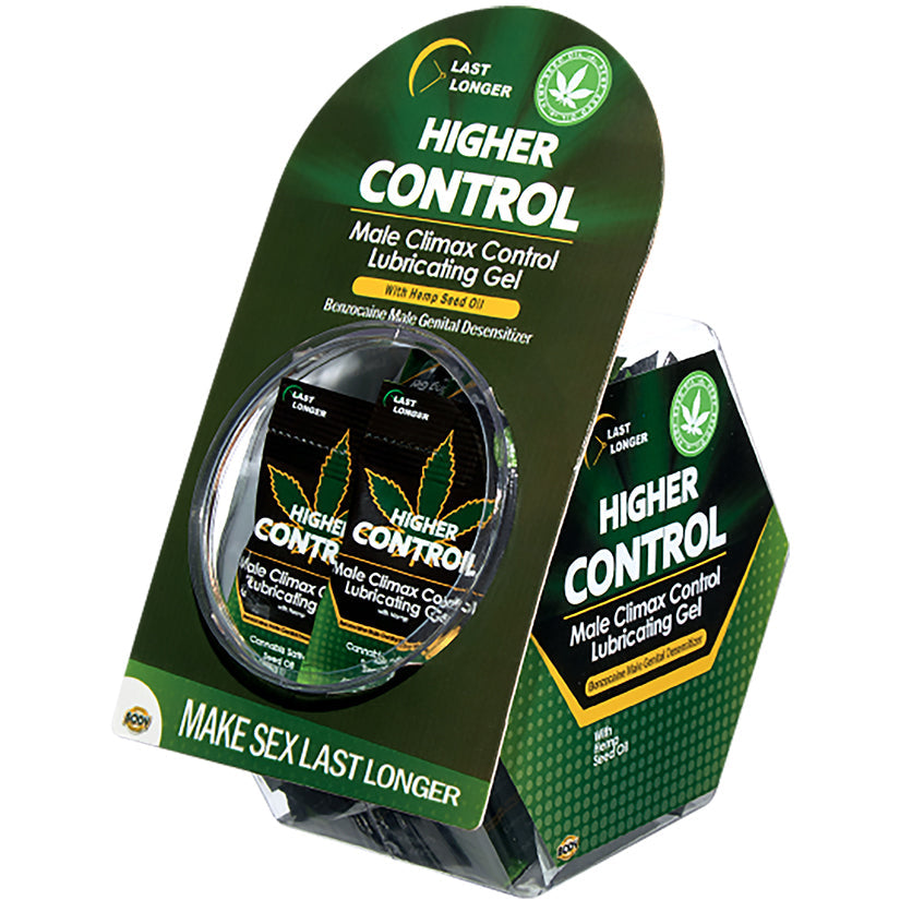 Higher Control Male Climax Foil Display of 50 - UABDSM