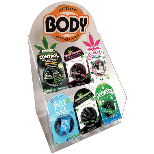 Body Action Acrylic Display-Male Products - UABDSM