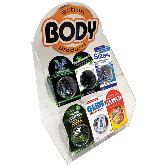 Body Action Acrylic Display-Male Products - UABDSM