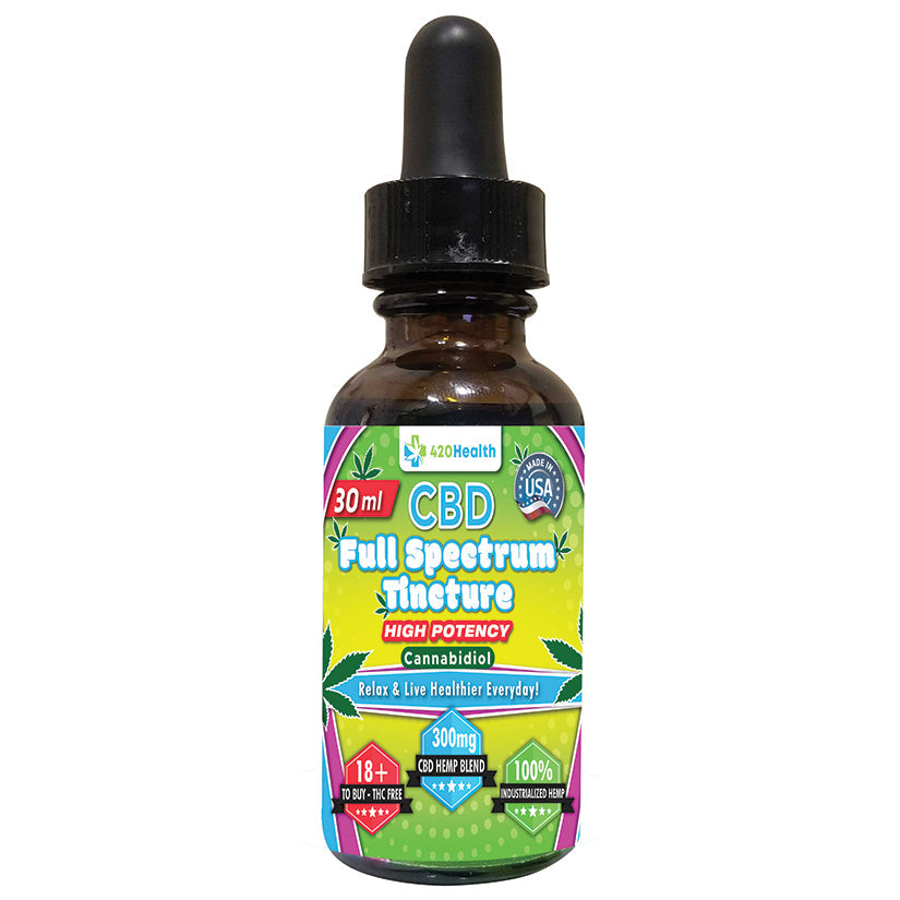 420 Health CBD Full Spectrum Tincture 300mg 30ml - UABDSM