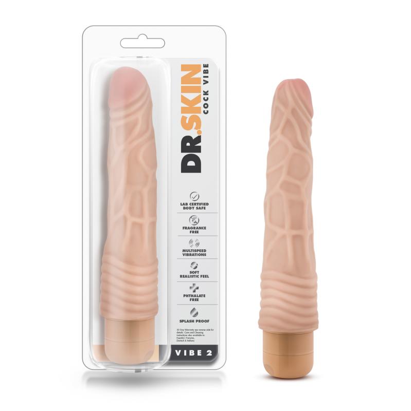 Dr. Skin - Cock Vibe No2 Vibrator - Beige - UABDSM