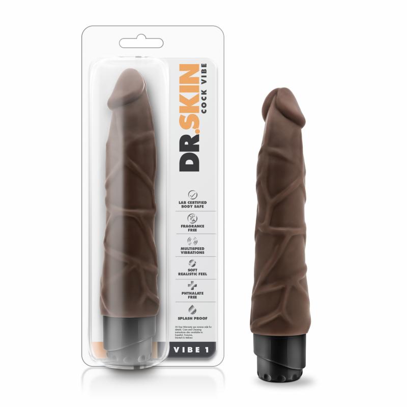 Dr. Skin - Cock Vibe No1 Vibrator - Chocolate - UABDSM