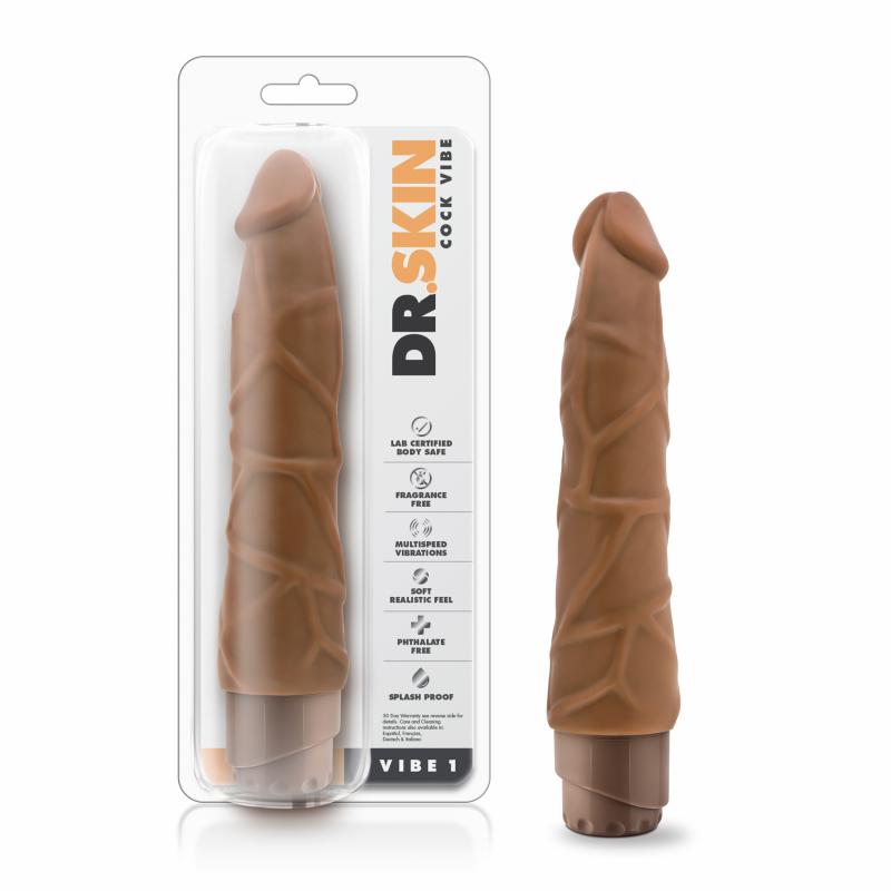 Dr. Skin - Cock Vibe No1 Vibrator - Mocha - UABDSM