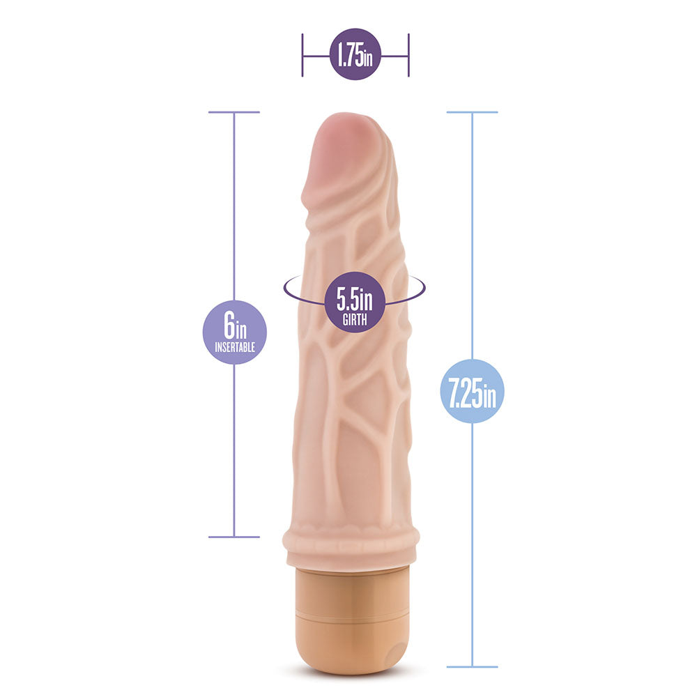 Dr. Skin Cock Vibe 3 Vibrating Cock 7.25 Inches - UABDSM