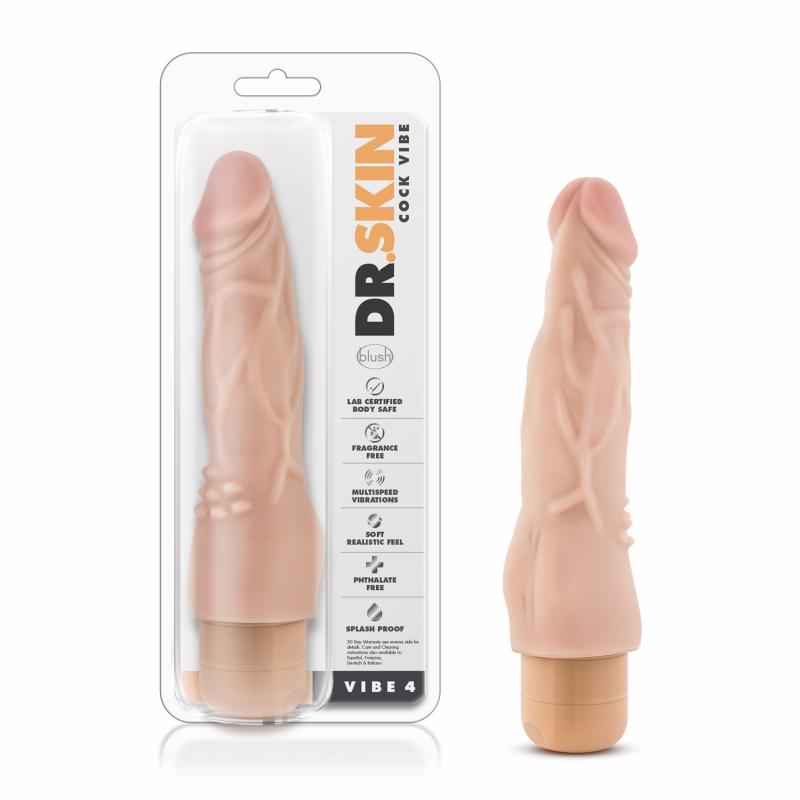 Dr. Skin - Cock Vibe No4 Vibrator - Beige - UABDSM