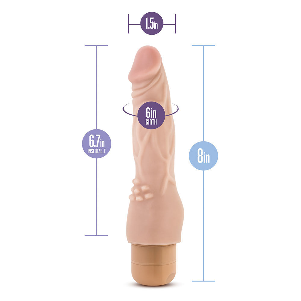 Dr. Skin Cock Vibe Vibrating Cock 8 Inches - UABDSM