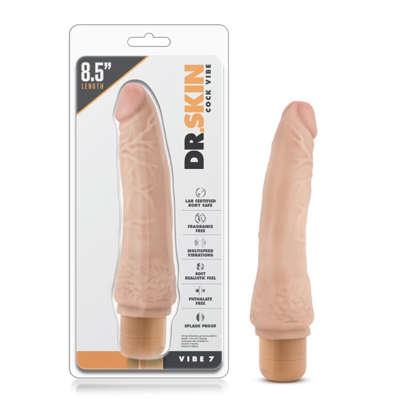 Dr. Skin - Cock Vibe No7 Vibrator - Beige - UABDSM