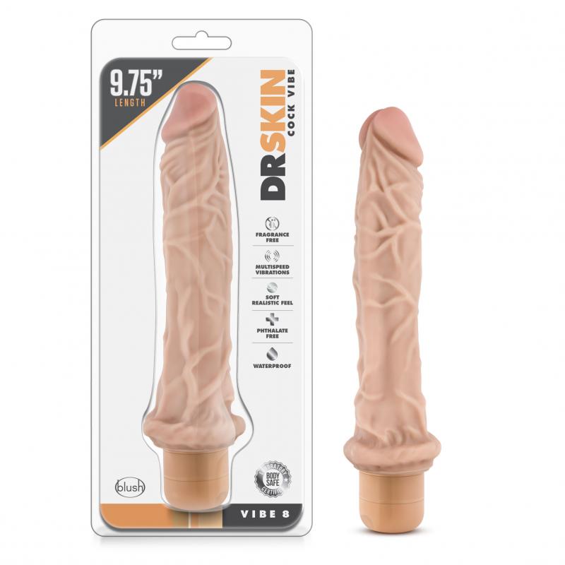 Dr. Skin - Cock Vibe No8 Vibrator - Beige - UABDSM